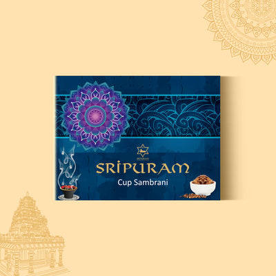 Sripuram Cup Sambrani - 12 Sticks (Pack of 6)