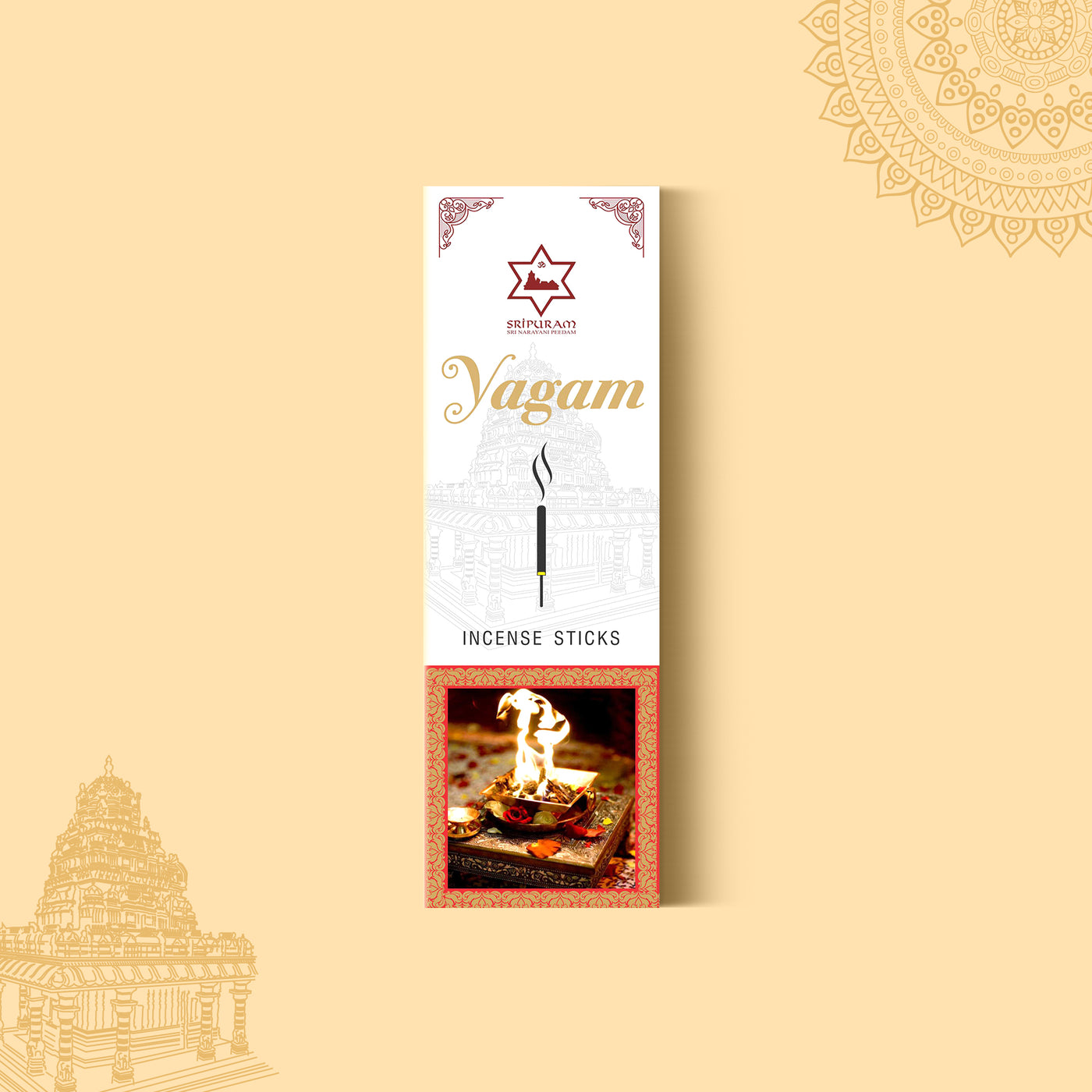 Sripuram Yagam Incense - 4 Sticks (Pack of 6)